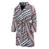 Maori Tribal Pattern Print Men's Bathrobe