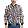 Maori Tribal Pattern Print Men's Bomber Jacket