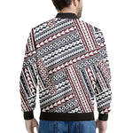 Maori Tribal Pattern Print Men's Bomber Jacket