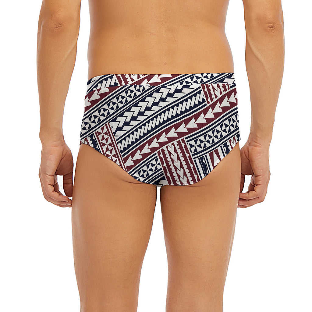 Maori Tribal Pattern Print Men's Briefs