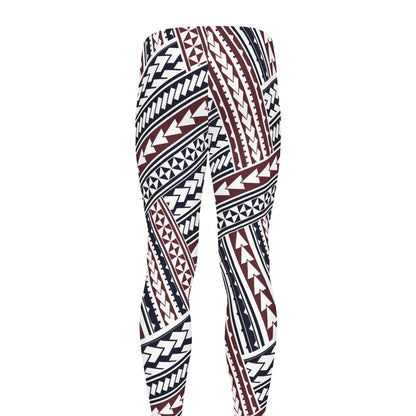 Maori Tribal Pattern Print Men's leggings