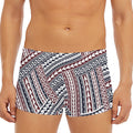 Maori Tribal Pattern Print Men's Short Boxer Briefs