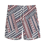 Maori Tribal Pattern Print Men's Sports Shorts