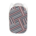 Maori Tribal Pattern Print Mesh Laundry Hamper