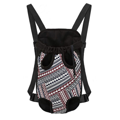 Maori Tribal Pattern Print Pet Carrier Backpack