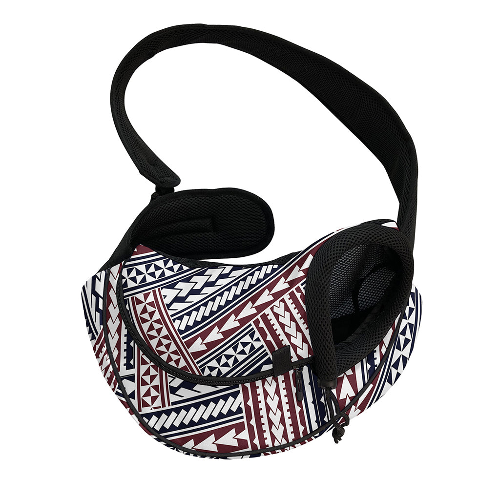 Maori Tribal Pattern Print Pet Sling Carrier