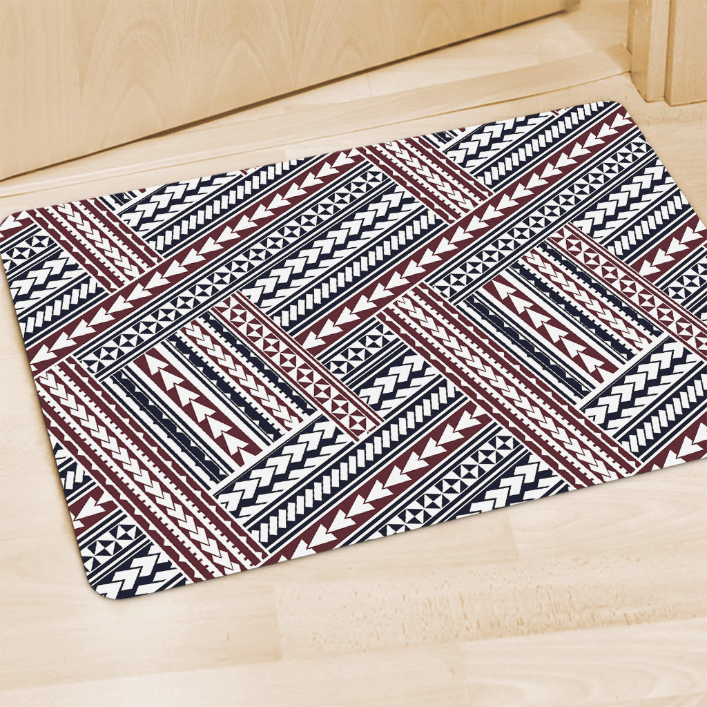 Maori Tribal Pattern Print Polyester Doormat