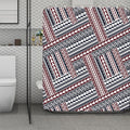 Maori Tribal Pattern Print Polyester Shower Curtain