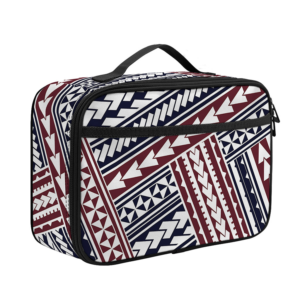 Maori Tribal Pattern Print Portable Lunch Bag