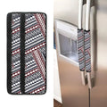 Maori Tribal Pattern Print Refrigerator Handle Covers
