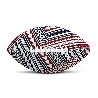 Maori Tribal Pattern Print Rugby Ball