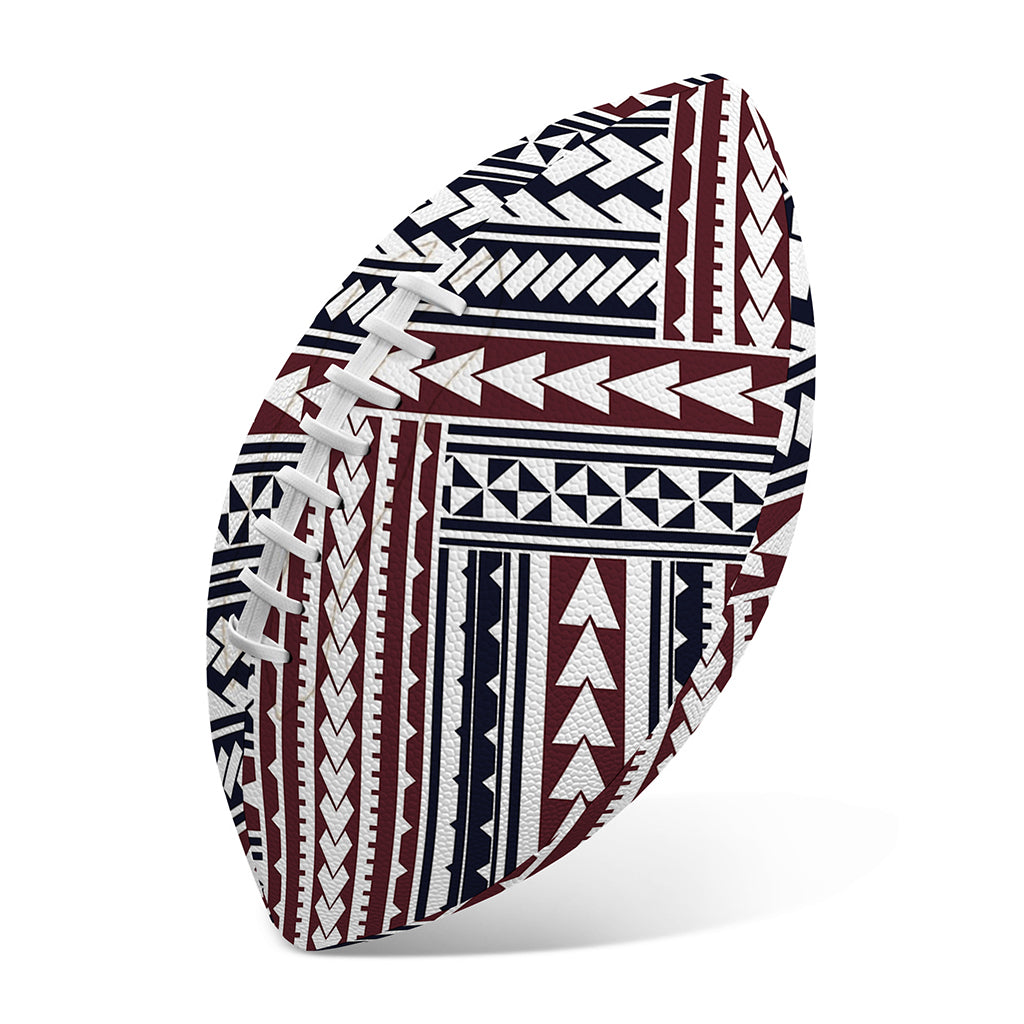 Maori Tribal Pattern Print Rugby Ball