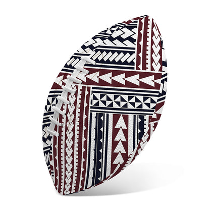 Maori Tribal Pattern Print Rugby Ball