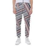 Maori Tribal Pattern Print Scuba Joggers