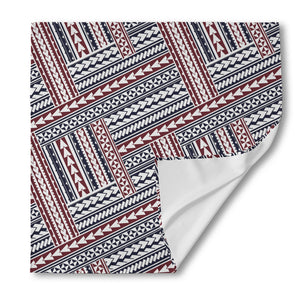 Maori Tribal Pattern Print Silk Bandana