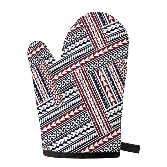 Maori Tribal Pattern Print Single Oven Mitt