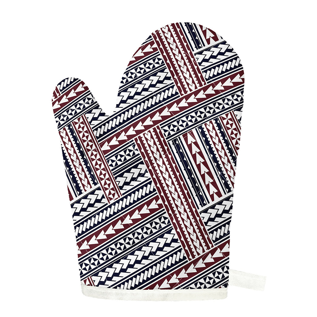 Maori Tribal Pattern Print Single Oven Mitt