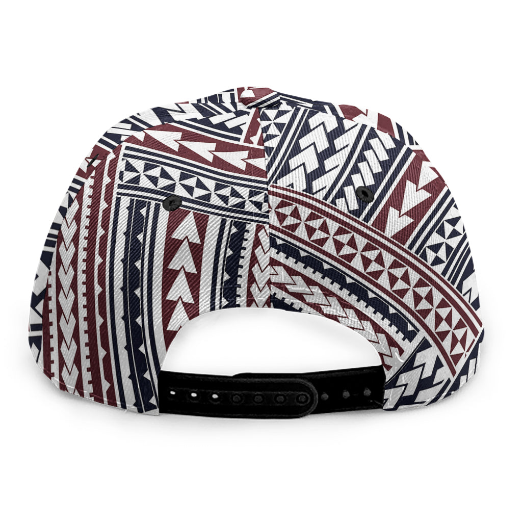 Maori Tribal Pattern Print Snapback Cap