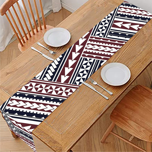 Maori Tribal Pattern Print Table Runner