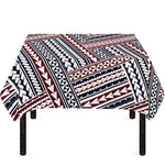 Maori Tribal Pattern Print Tablecloth