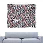 Maori Tribal Pattern Print Tapestry