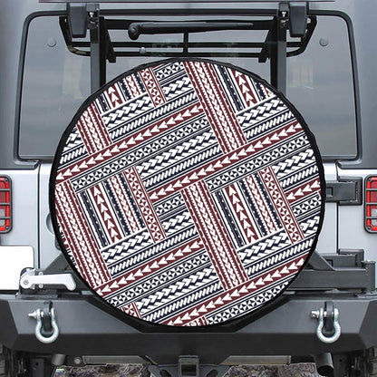 Maori Tribal Pattern Print Tire Cover