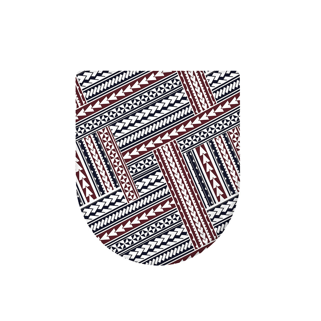 Maori Tribal Pattern Print Toilet Lid Cover
