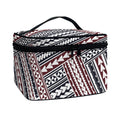 Maori Tribal Pattern Print Travel Makeup Bag
