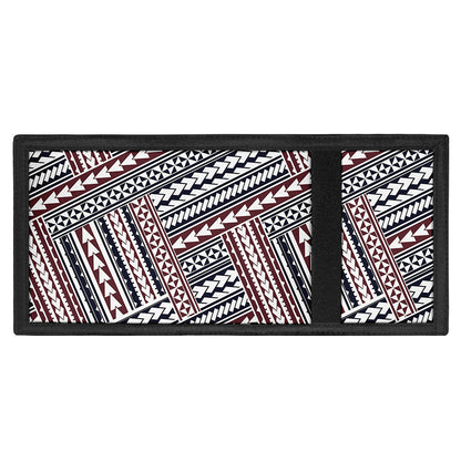 Maori Tribal Pattern Print Trifold Wallet