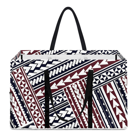 Maori Tribal Pattern Print Utility Tote Bag