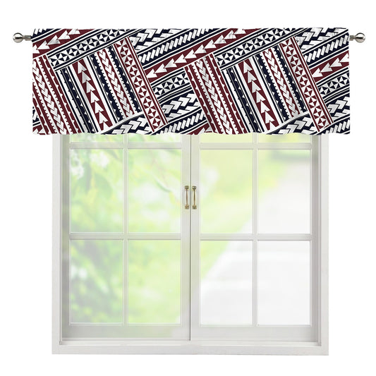 Maori Tribal Pattern Print Window Valance