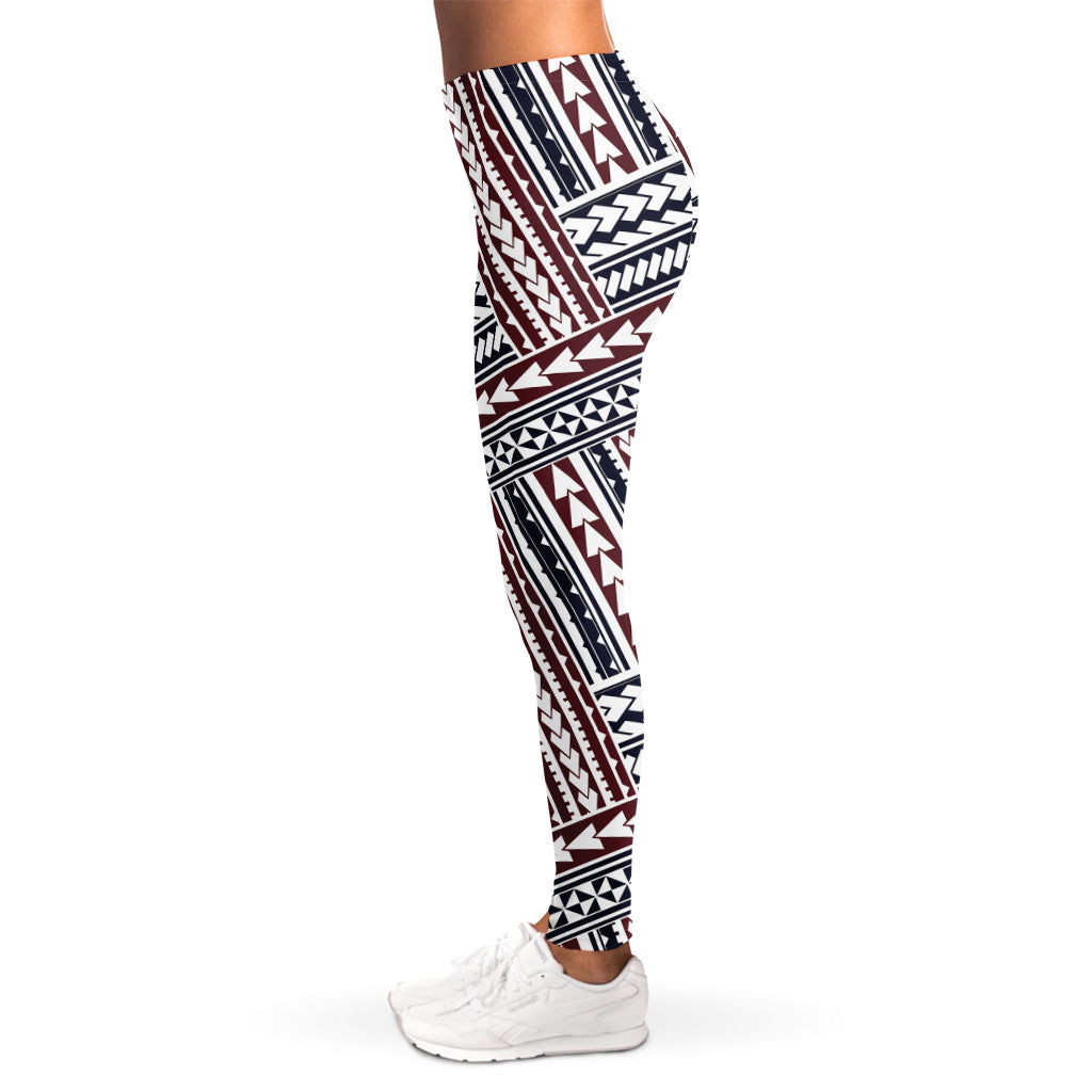 Maori Tribal Pattern Print Women's Leggings