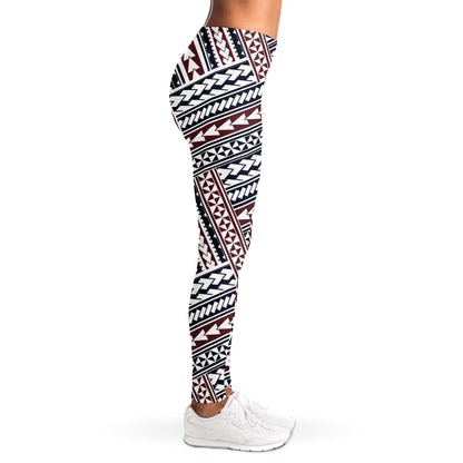 Maori Tribal Pattern Print Women's Leggings