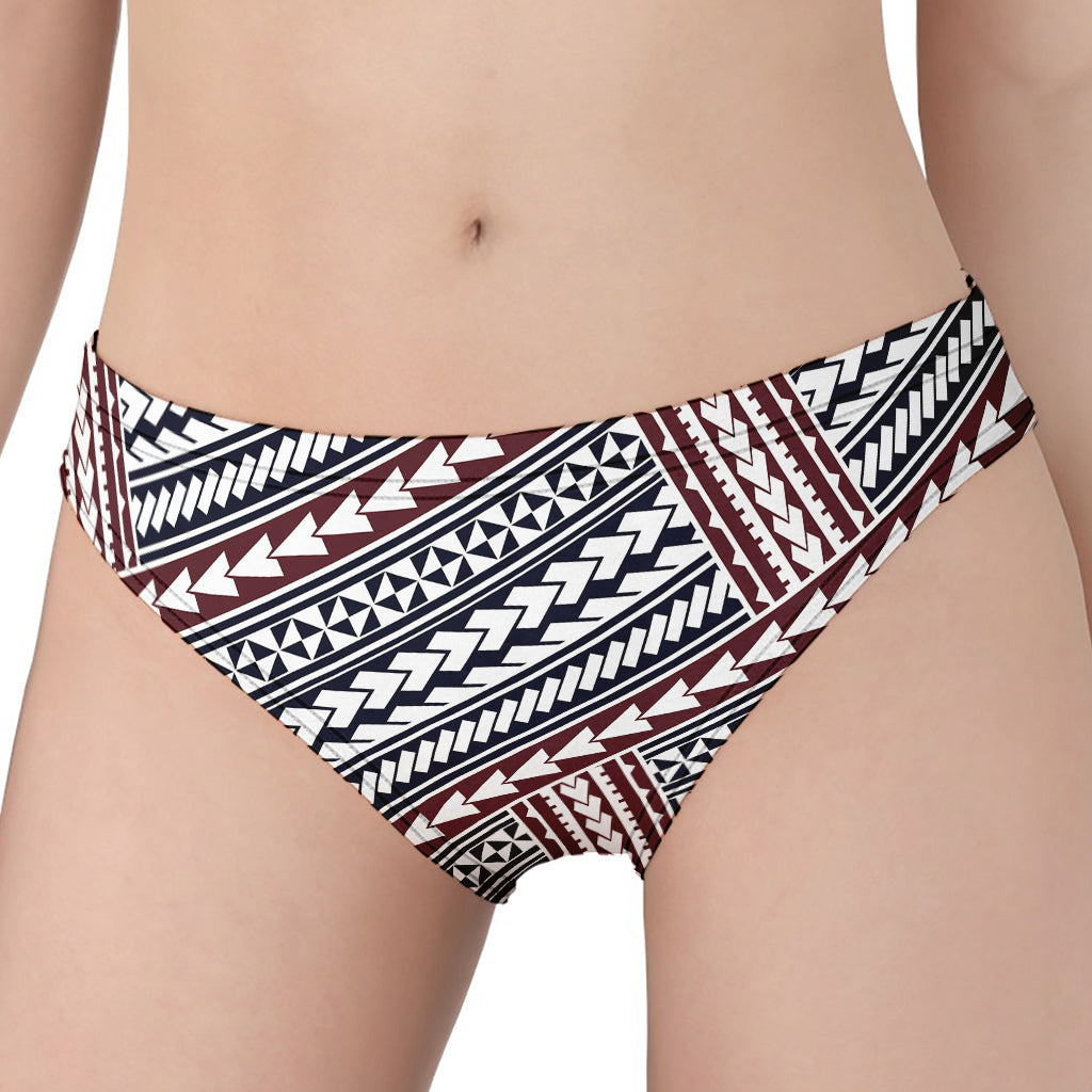 Maori Tribal Pattern Print Women's Panties