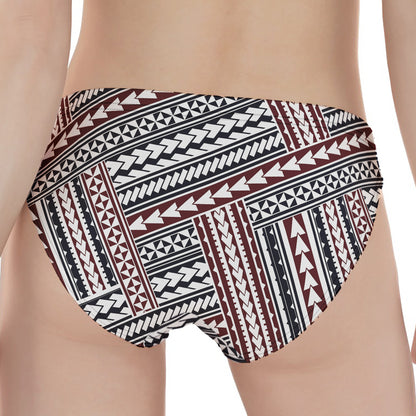 Maori Tribal Pattern Print Women's Panties