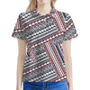 Maori Tribal Pattern Print Women's Polo Shirt