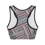 Maori Tribal Pattern Print Women's Sports Bra