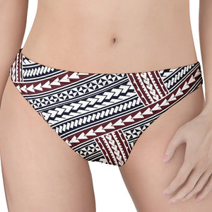 Maori Tribal Pattern Print Women's Thong