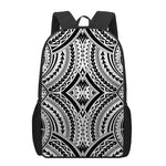 Maori Tribal Polynesian Tattoo Print 17 Inch Backpack