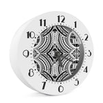 Maori Tribal Polynesian Tattoo Print Alarm Clock
