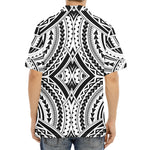 Maori Tribal Polynesian Tattoo Print Aloha Shirt