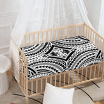 Maori Tribal Polynesian Tattoo Print Baby Crib Sheet