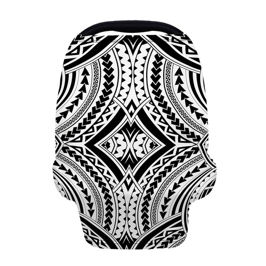 Maori Tribal Polynesian Tattoo Print Baby Seat Cover