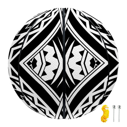 Maori Tribal Polynesian Tattoo Print Basketball