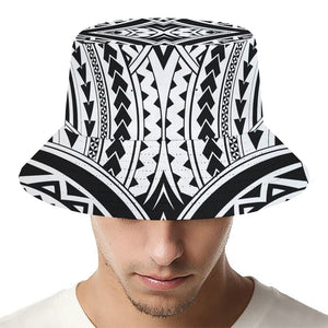 Maori Tribal Polynesian Tattoo Print Bucket Hat