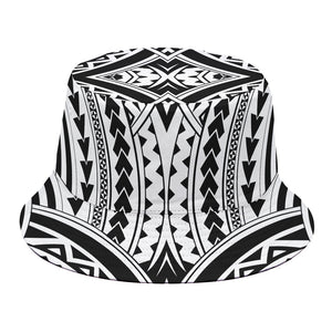 Maori Tribal Polynesian Tattoo Print Bucket Hat