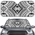 Maori Tribal Polynesian Tattoo Print Car Windshield Sun Shade