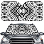 Maori Tribal Polynesian Tattoo Print Car Windshield Sun Shade