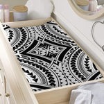 Maori Tribal Polynesian Tattoo Print Changing Pad Cover