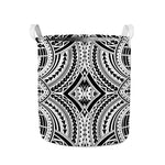 Maori Tribal Polynesian Tattoo Print Collapsible Laundry Basket